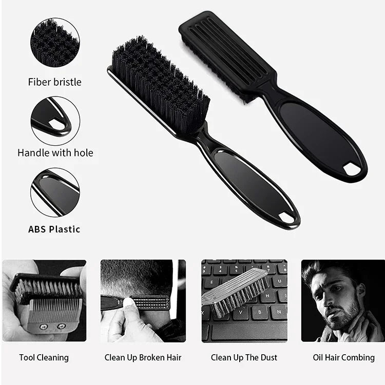 Professional Barber Blade Cleaning Brush — Clipper Maintenance Tool