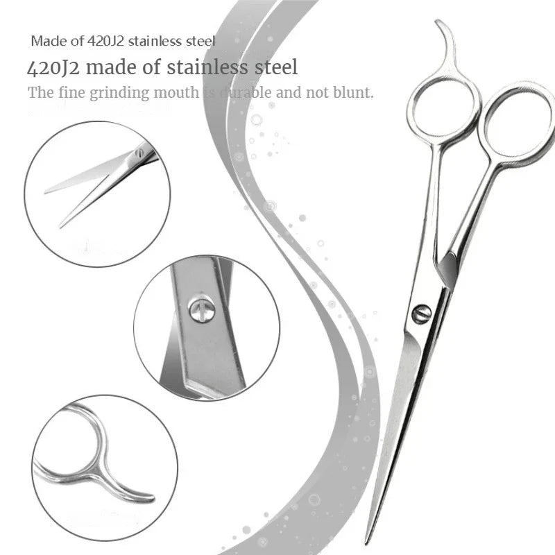 Professional Barber Hair Scissors — 5.5" to 7" Stainless Steel