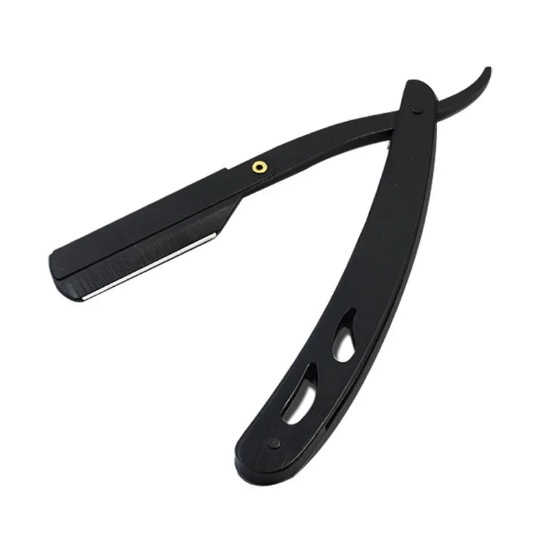 Stainless Steel Safety Straight Razor — Barber Shaving Tool