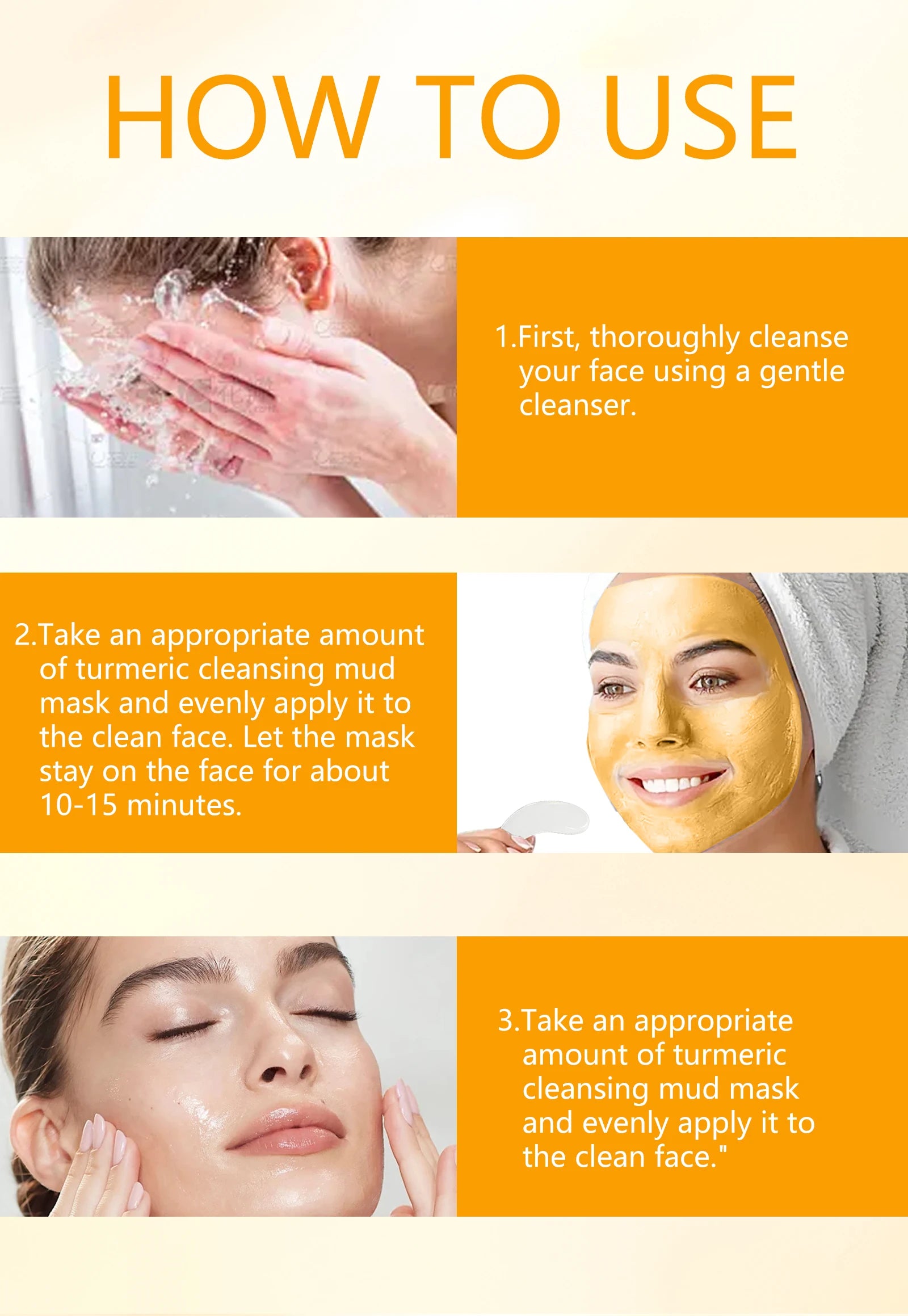 Turmeric & Lemon Clay Mask — Brightening & Deep Cleansing