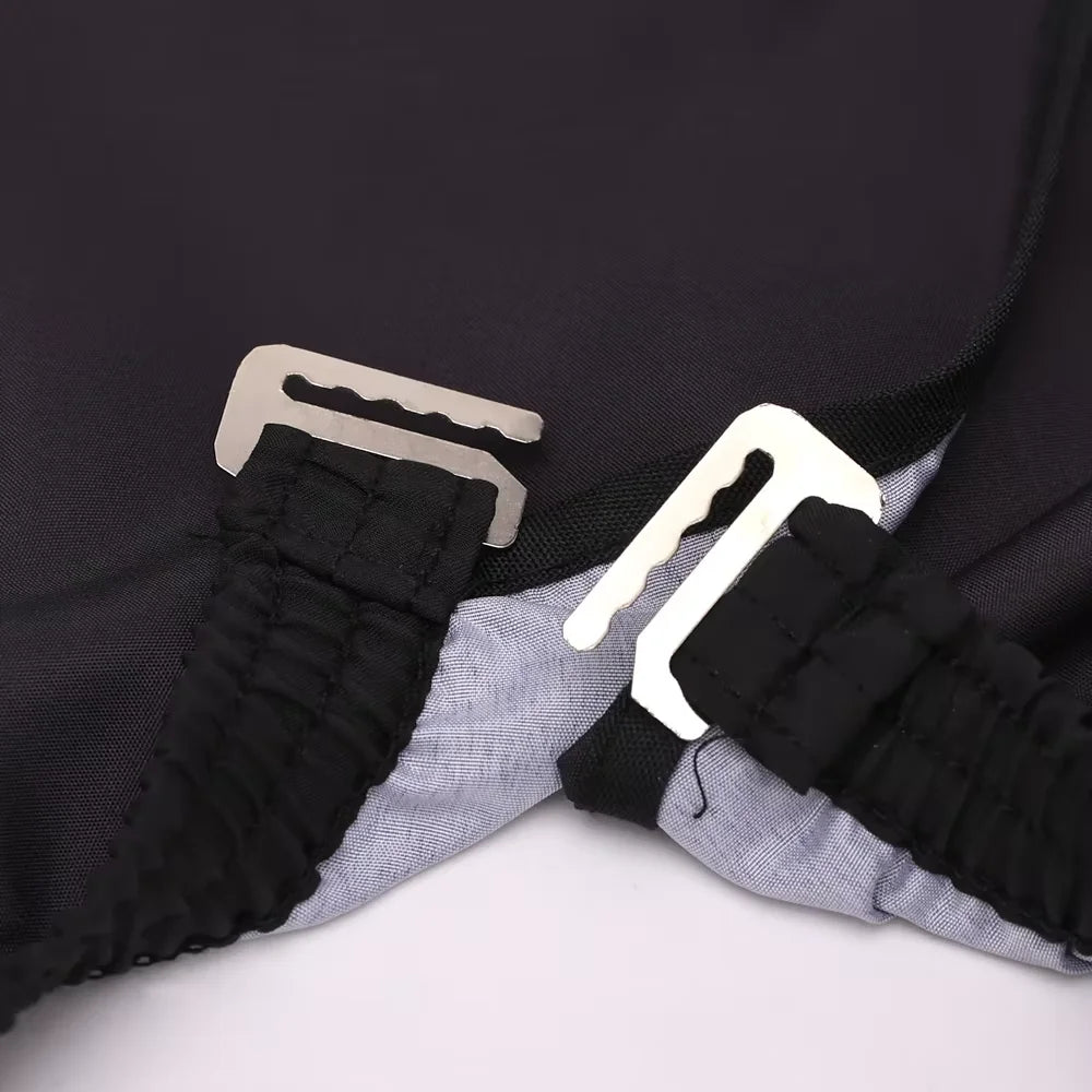 Professional Barber Hair Apron — Anti-Static, Black Patterned