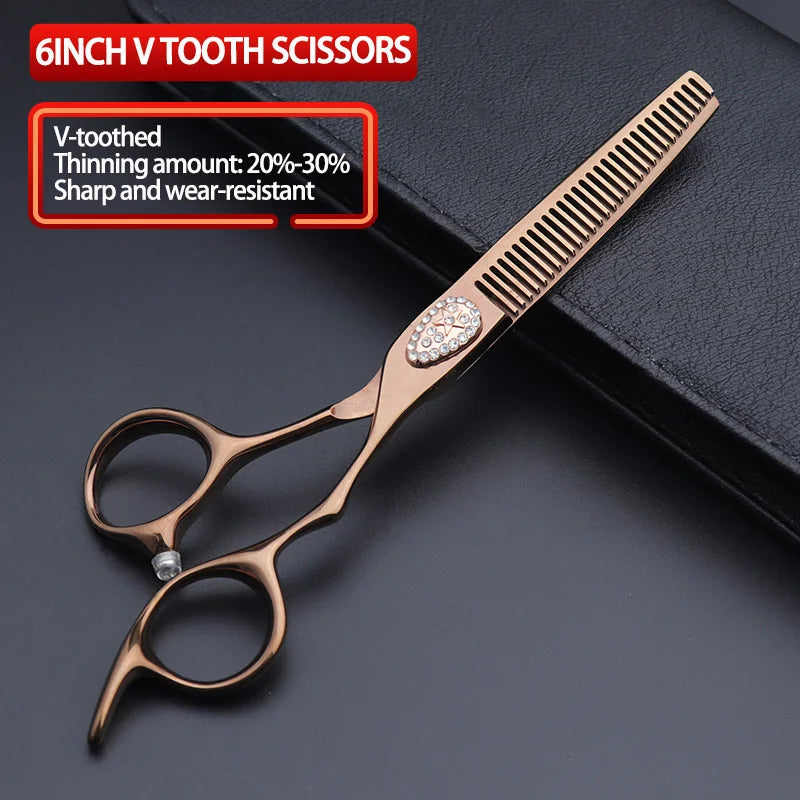 Axemoore 6-Inch Premium Barber Scissors — Cutting & Thinning Sets