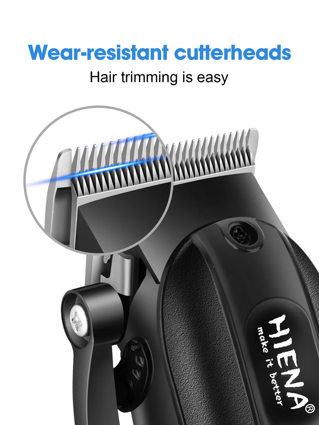 HIENA Professional LED Display Barber Clipper