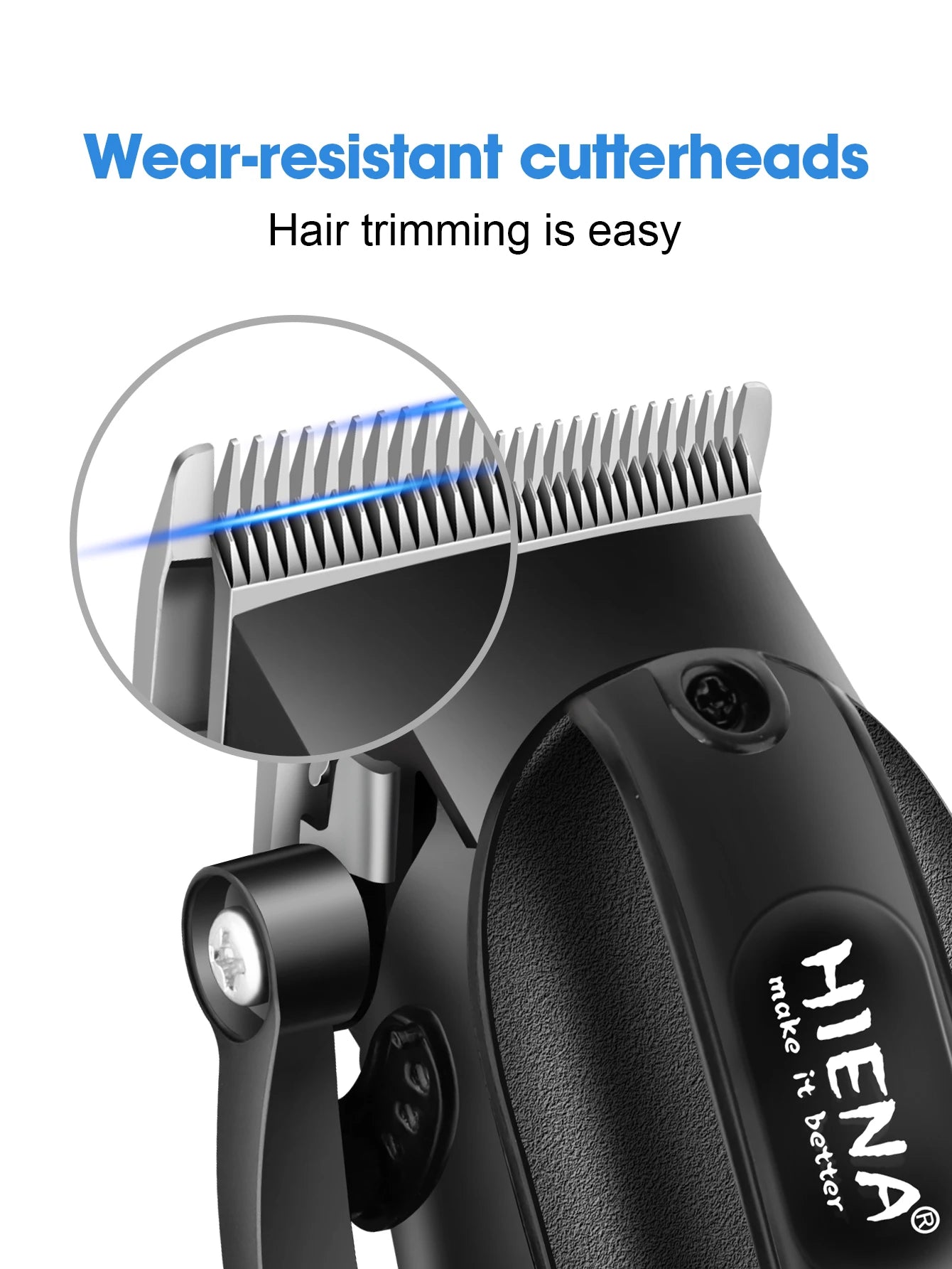 HIENA Professional LED Display Barber Clipper