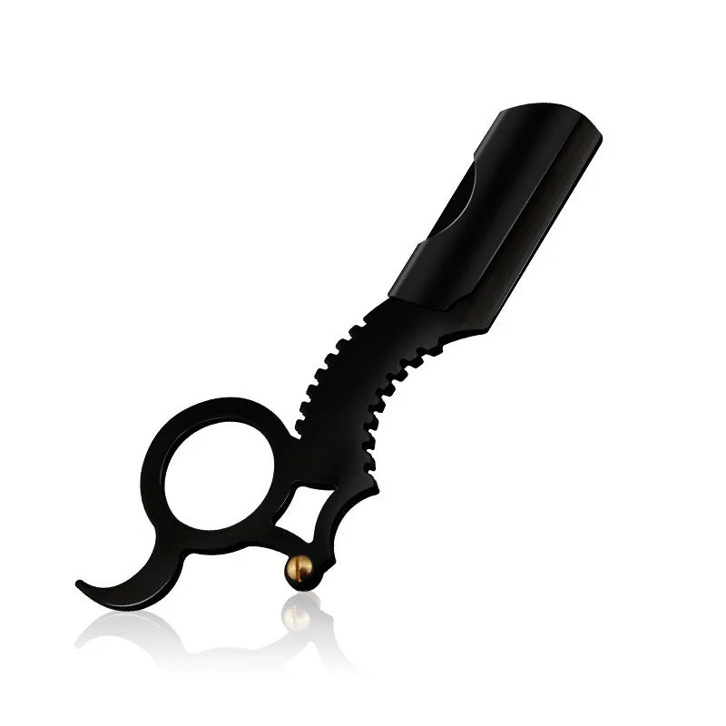 Thumb-Grip Straight Razor — Beard & Eyebrow Shaping