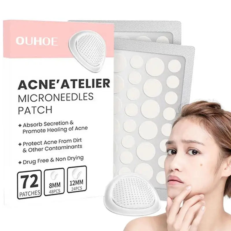 Invisible Hydrocolloid Pimple Patches — Overnight Blemish Treatment