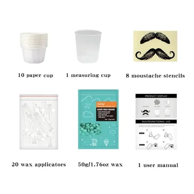 Nose Hair Removal Wax Kit — Paper-Free, Men & Women