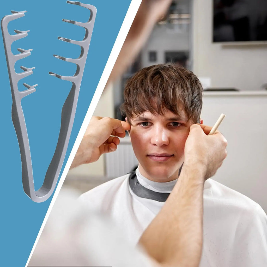 Wide-Tooth Detangling & Volumizing Comb — Pink & Gray
