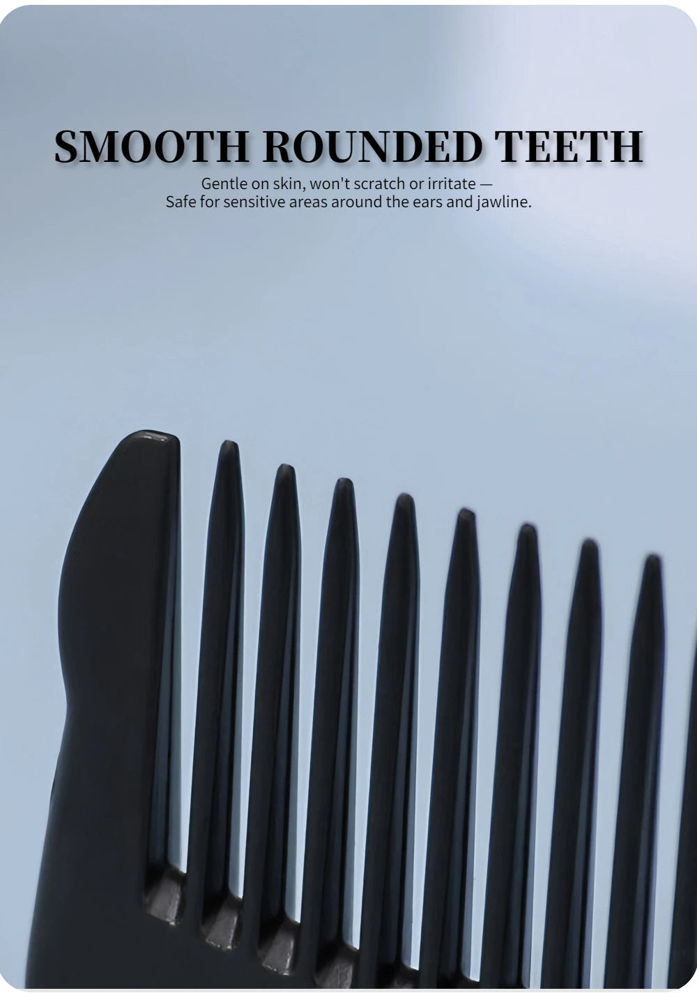 Pro Tapered Side-Corner Fade Combs — 1, 5 or 6-Piece Set