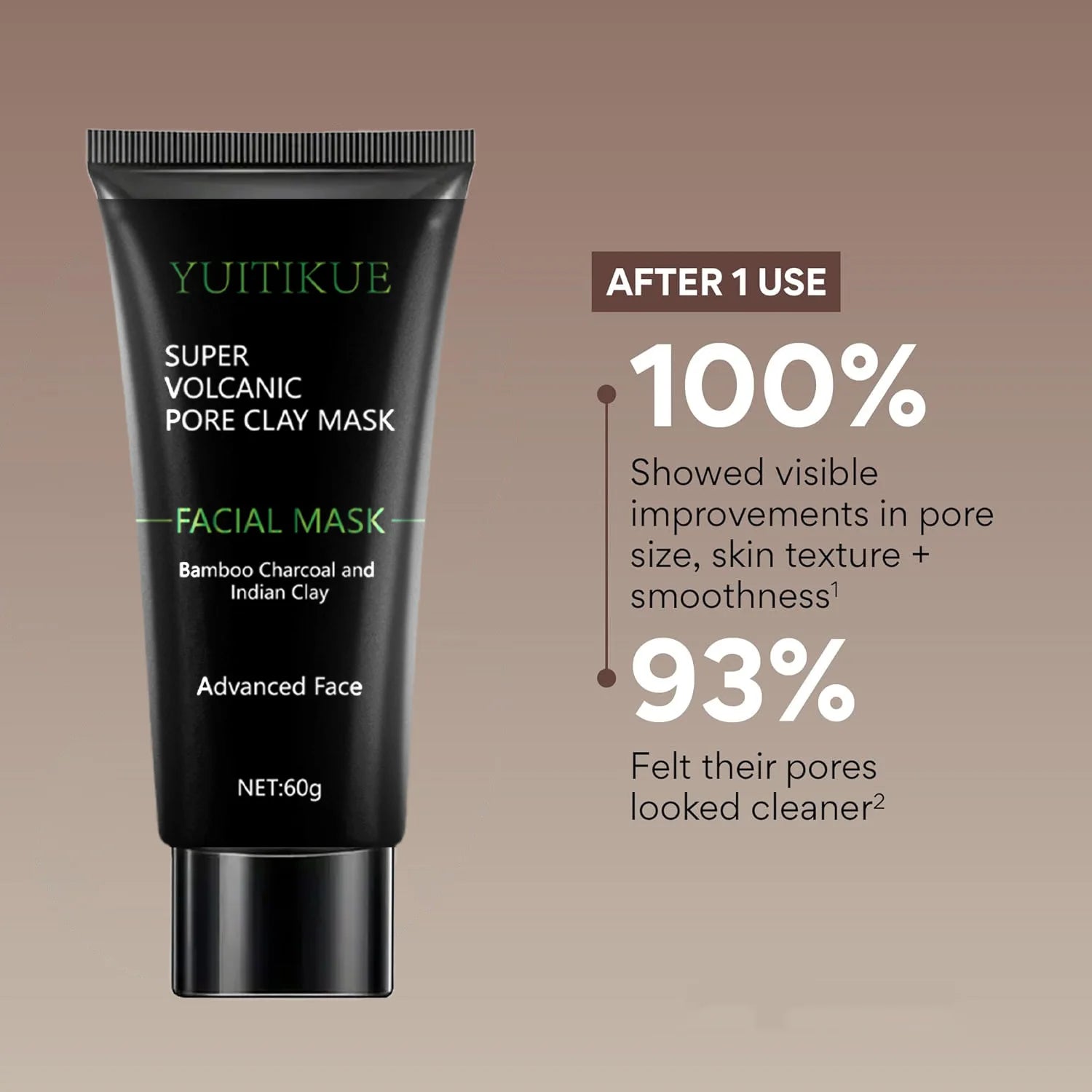 YUITIKUE Volcanic Pore Clay Mask — Deep Cleanse & Oil Control