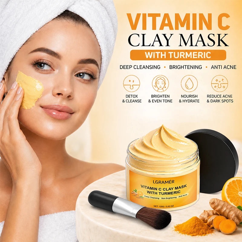 Turmeric Clay Mask 120g — Brightening & Hyperpigmentation Treatment