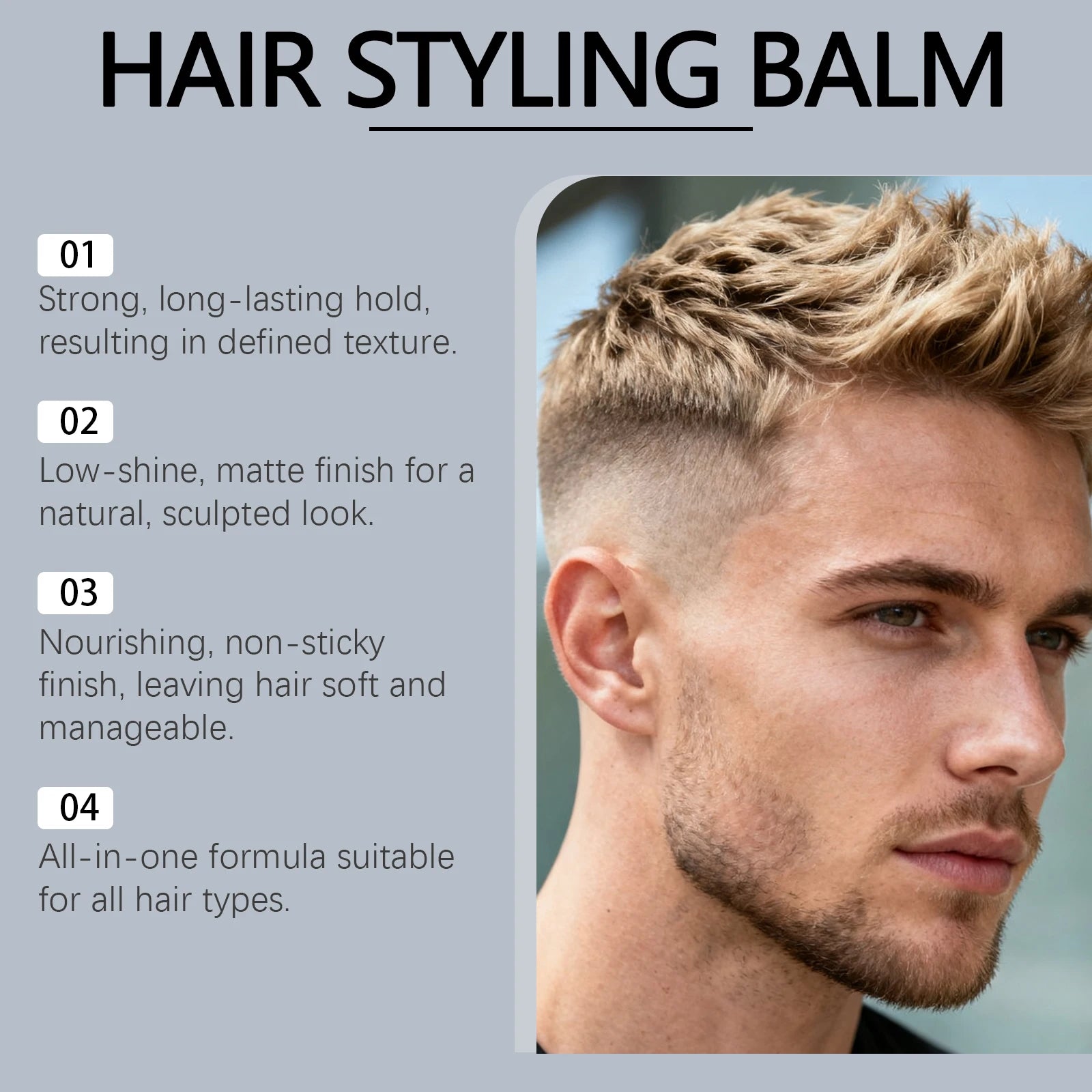 Jaysuing Beeswax Hair Pomade — Low Shine, Strong Hold