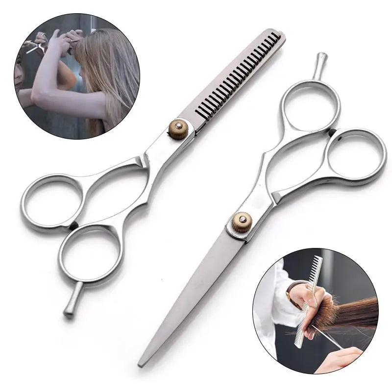 Small Barber Scissors — Flat Tooth, 5.5" & 6"