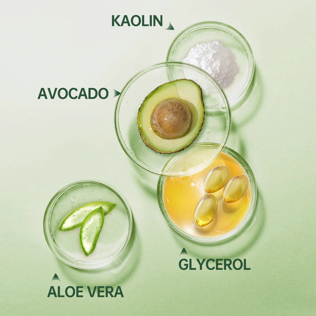 Avocado Clay Mud Mask — Disposable Single-Use, Deep Nourishing
