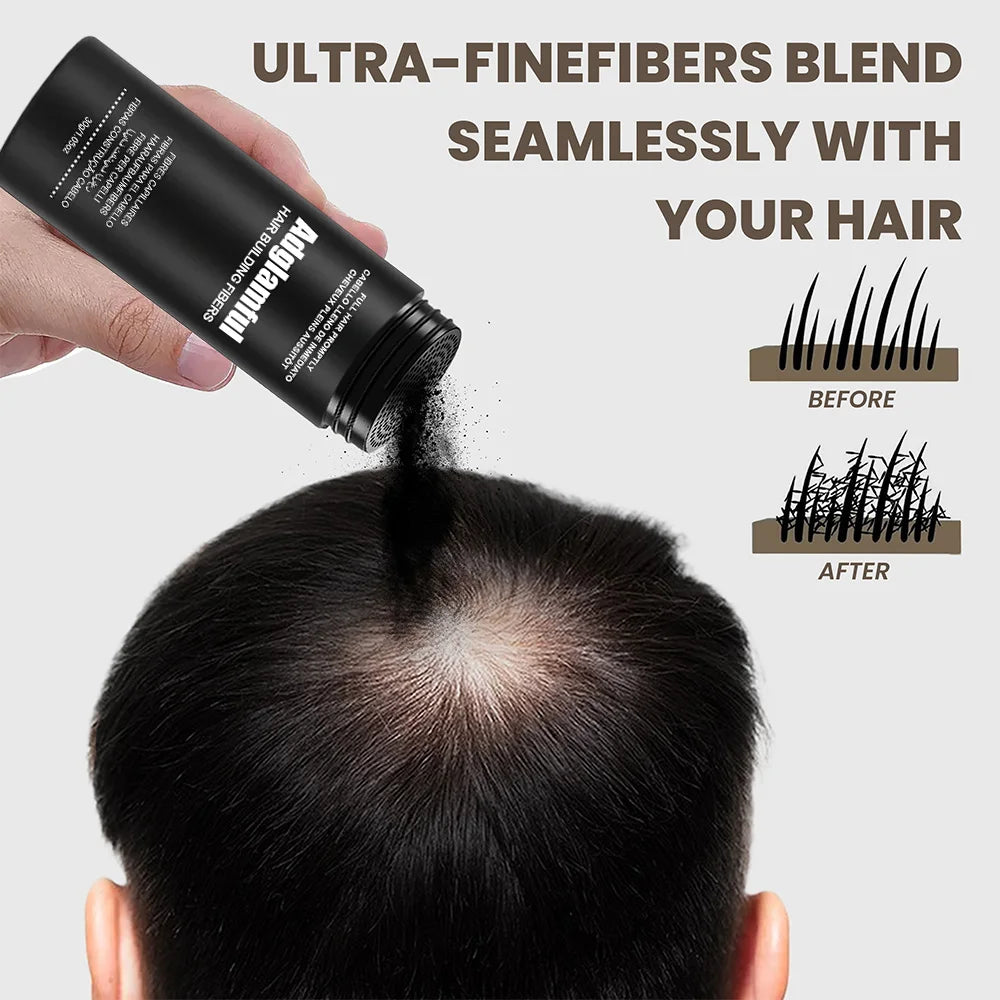 Adglamful Hair Fiber Powder 30g — 24H Wind & Sweat-Proof