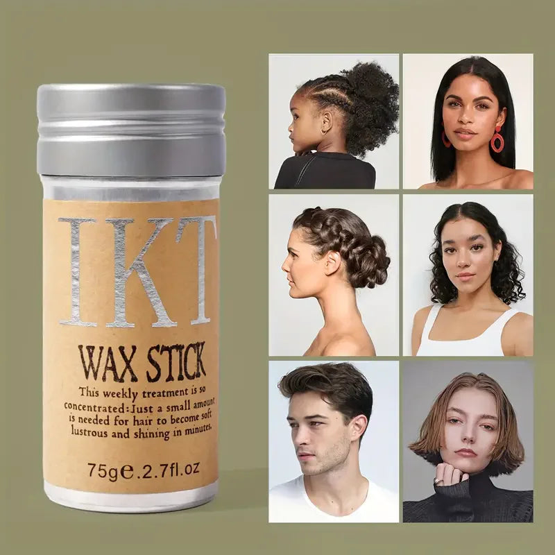 Hair Wax Stick for Kids & Women — With Slick Back Brushes