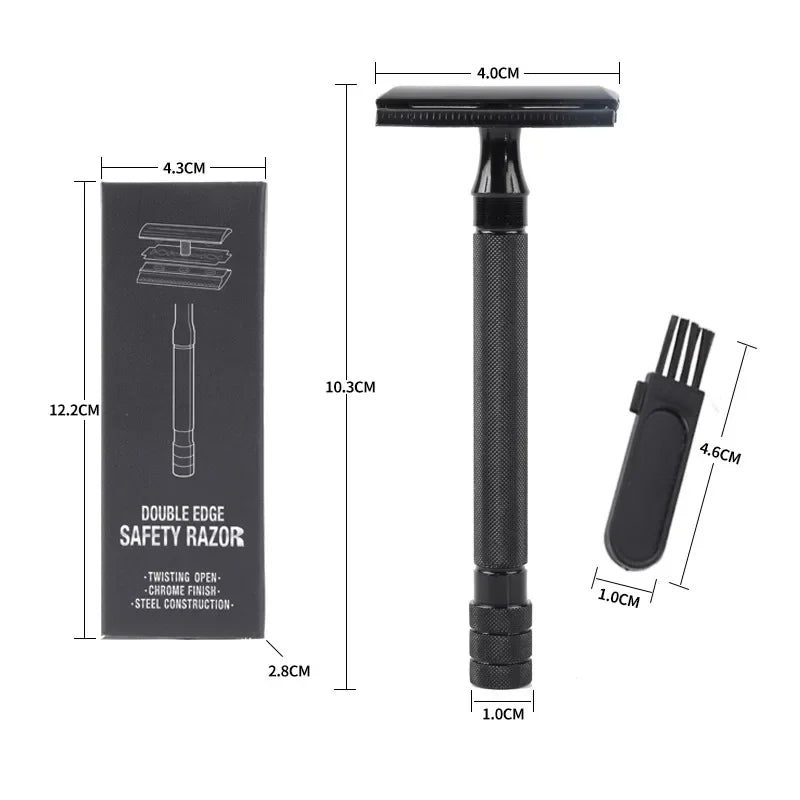 Classic Double-Edge Safety Razor & Brush Kit