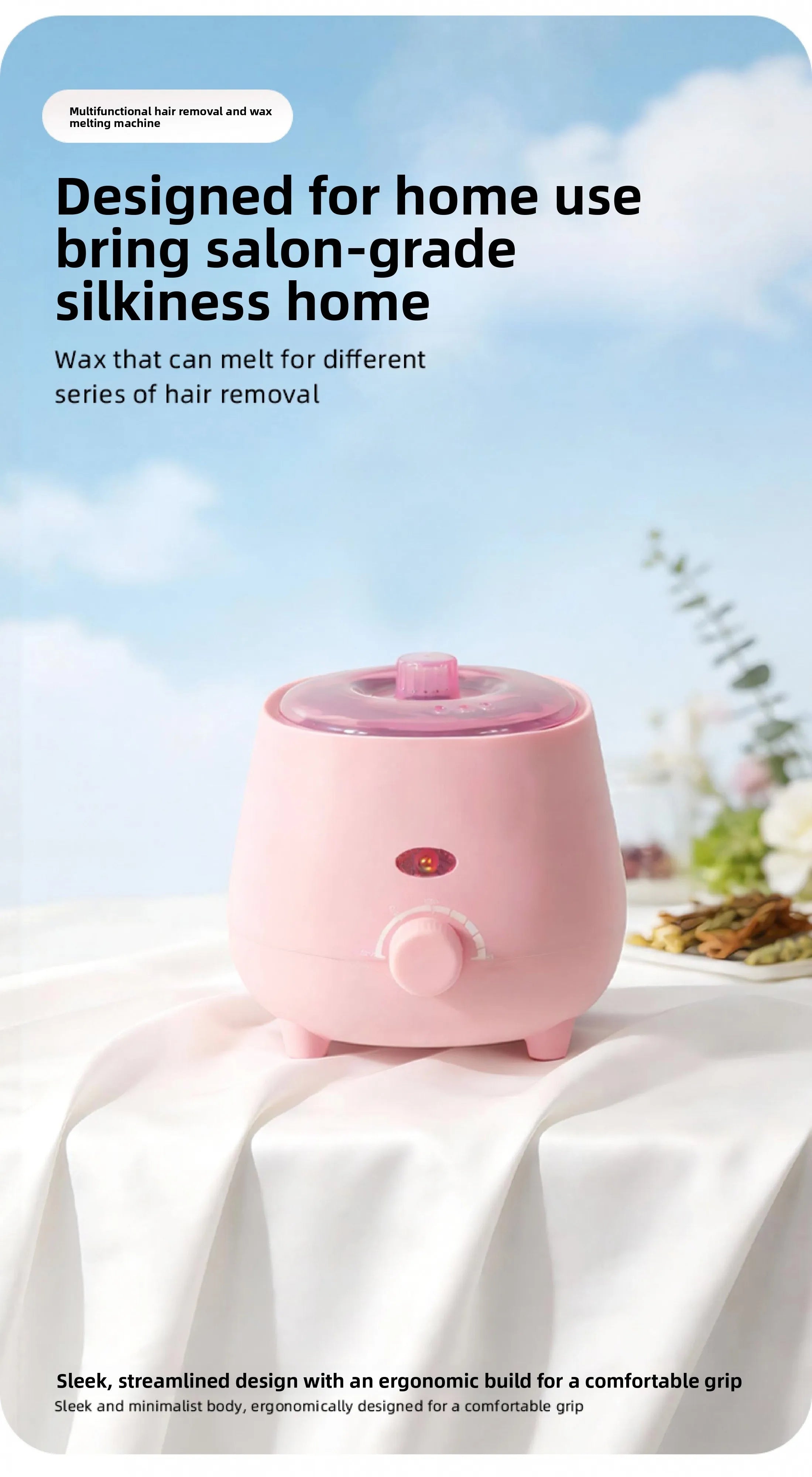 Portable Wax Warmer — 30s Heat, 45min Runtime, EU Plug