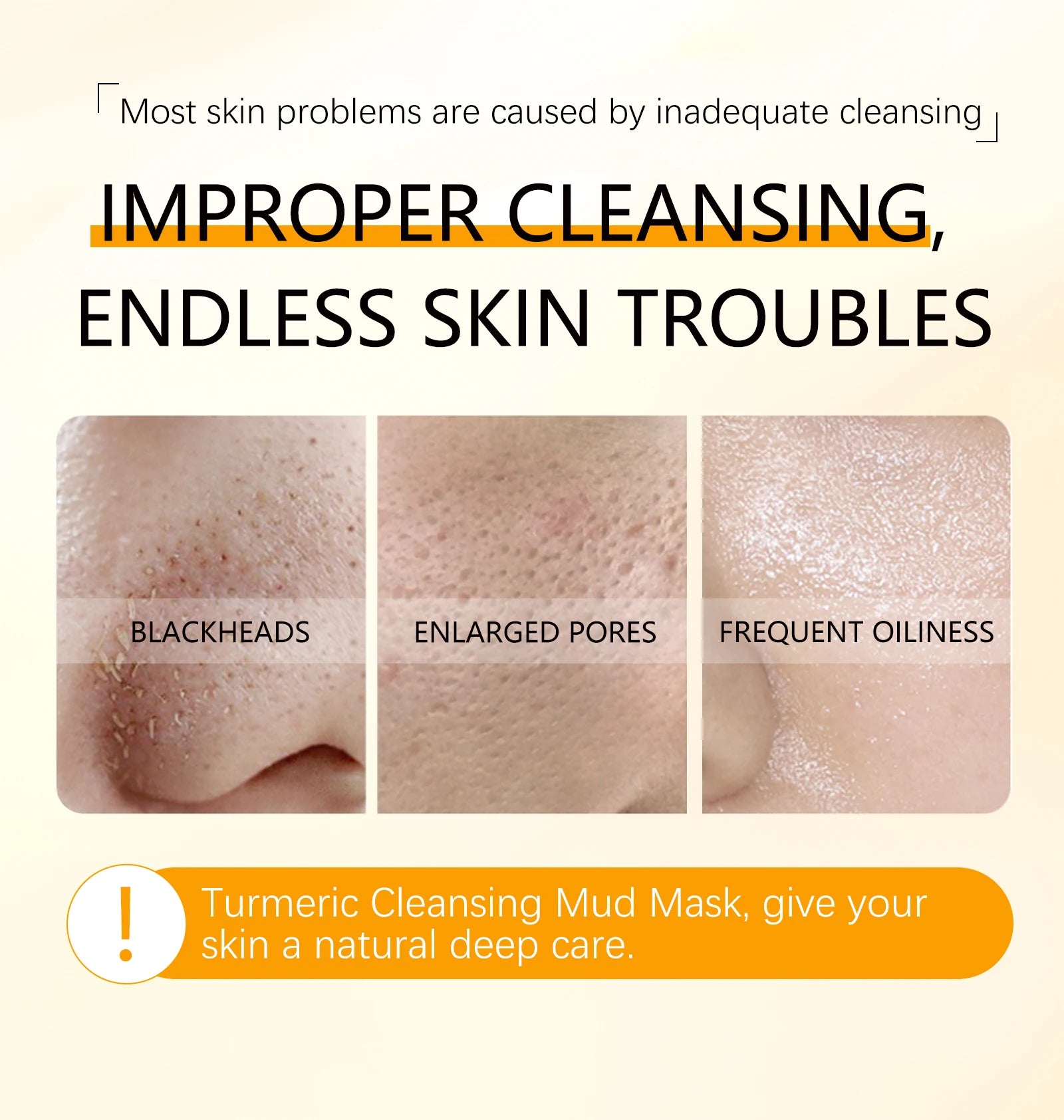 Turmeric & Lemon Clay Mask — Brightening & Deep Cleansing