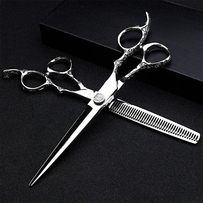 Japan 440C Barber Scissors Set — 6" & 7", Style A & B