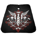 Barber Pattern Cape — Adjustable Closure, Professional Salon