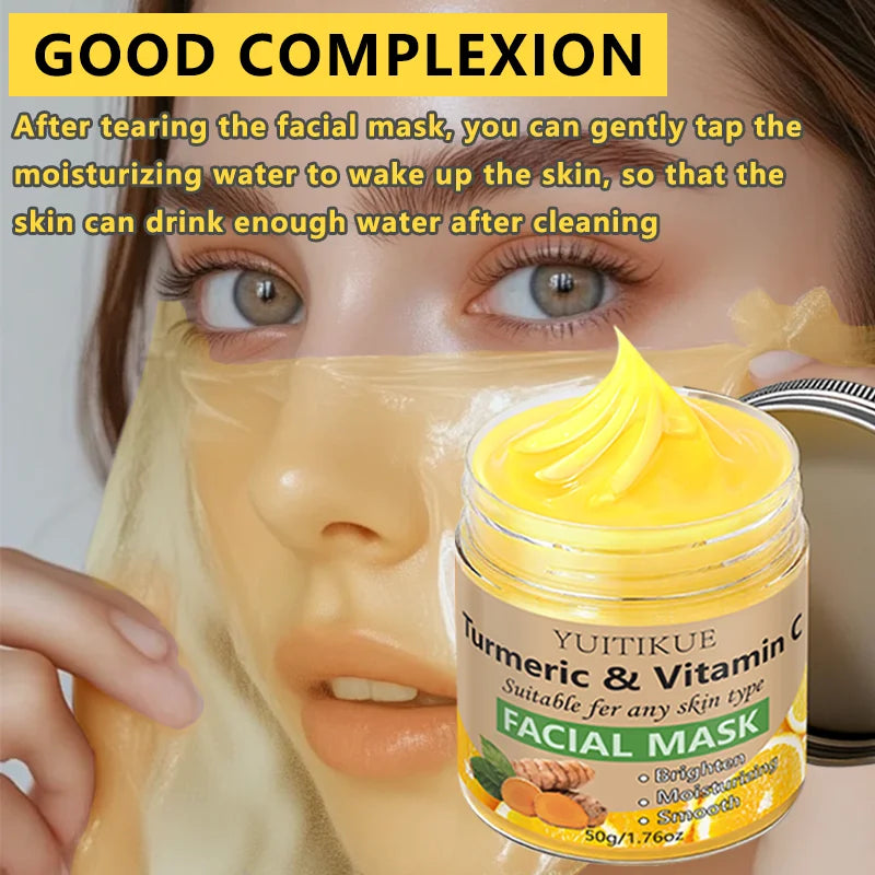 Turmeric & Vitamin C Clay Mask — 120g Brightening Treatment