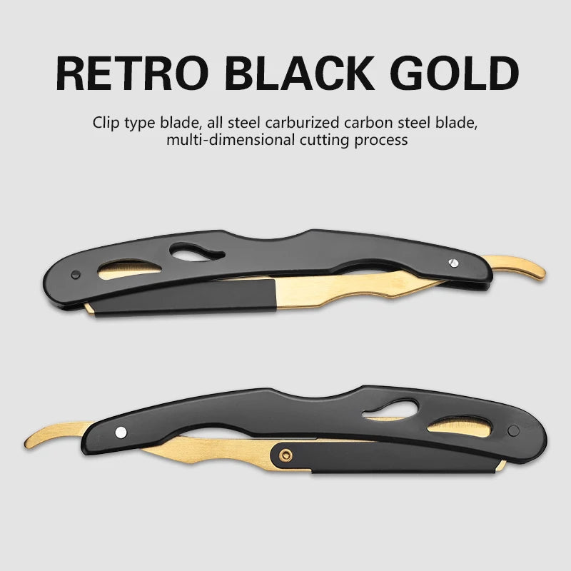Classic Folding Straight Razor — Stainless Steel, 5 Colors