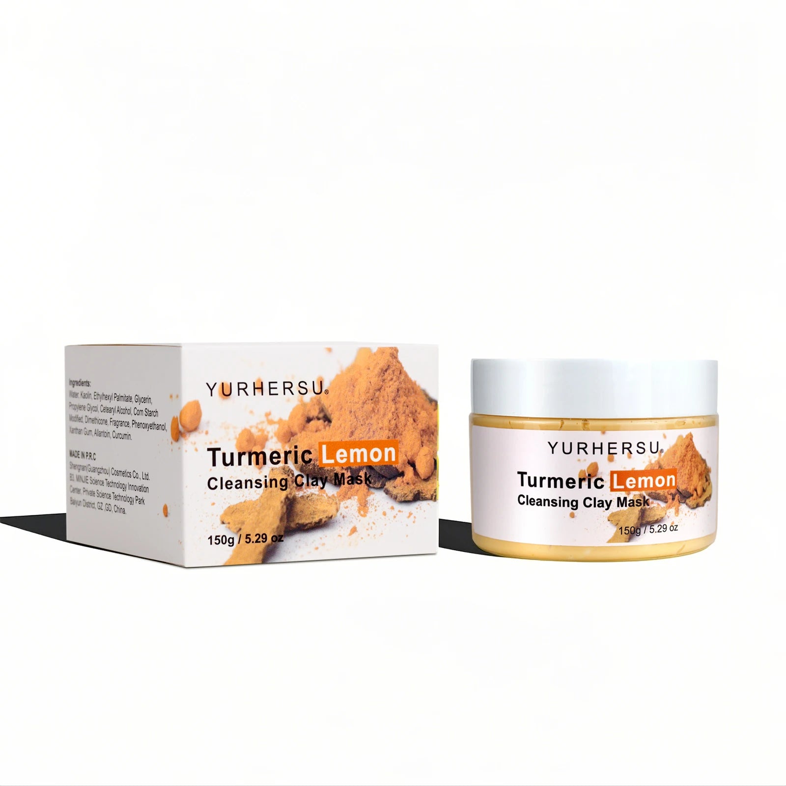Turmeric & Lemon Clay Mask — Brightening & Deep Cleansing