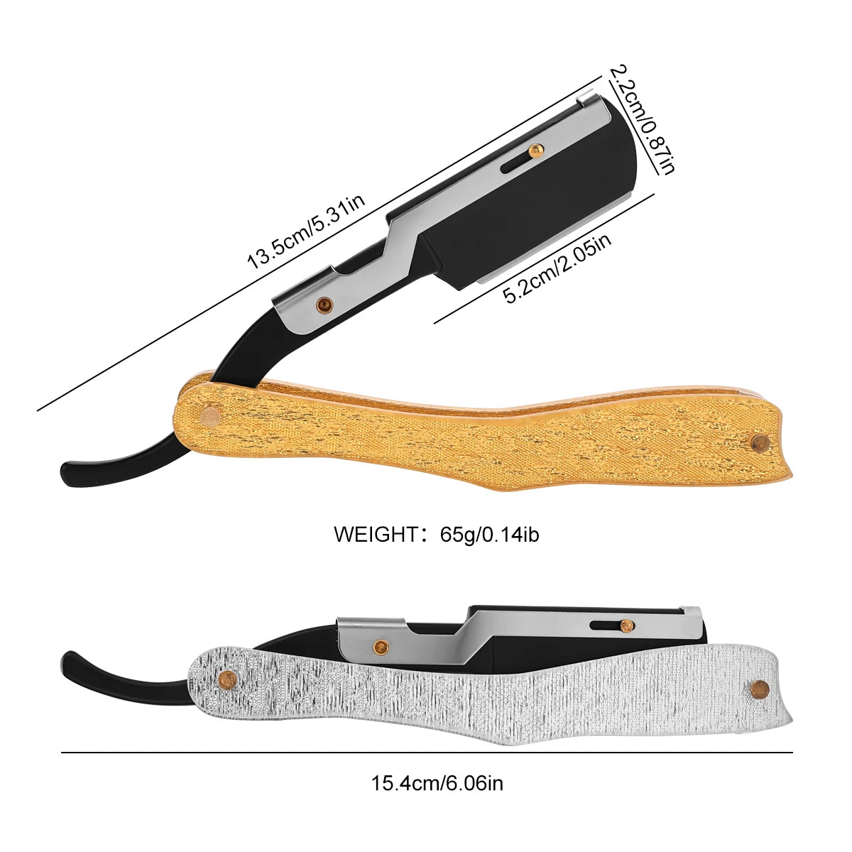 Foldable Straight Razor — Barber Shaving & Contouring