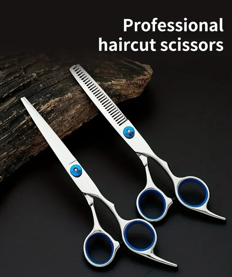 Professional Stainless Steel Barber Scissors — Thinning & Cutting