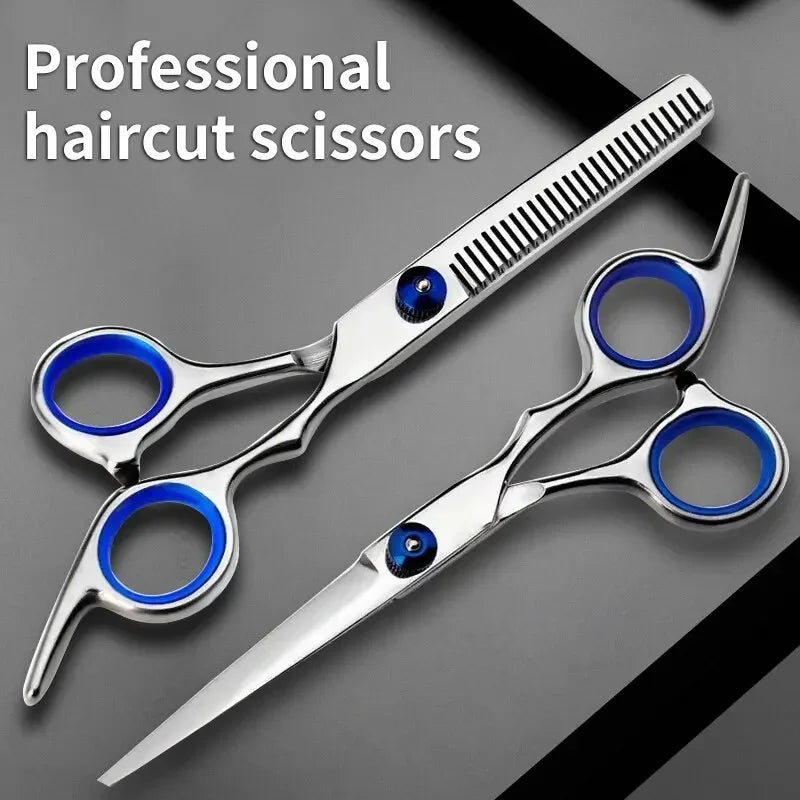 Professional Stainless Steel Barber Scissors — Thinning & Cutting
