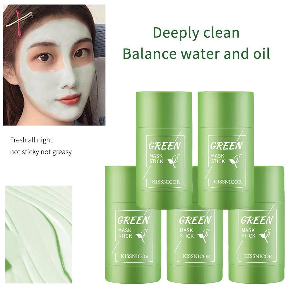 Green Tea Antioxidant Clay Mask Stick — Purifying and Brightening