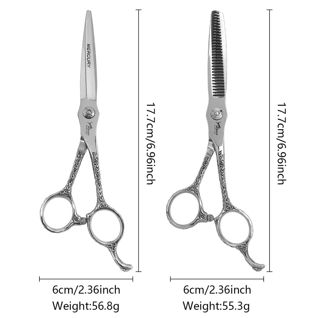 Professional 6-Inch Barber Scissors — Cutting & Thinning