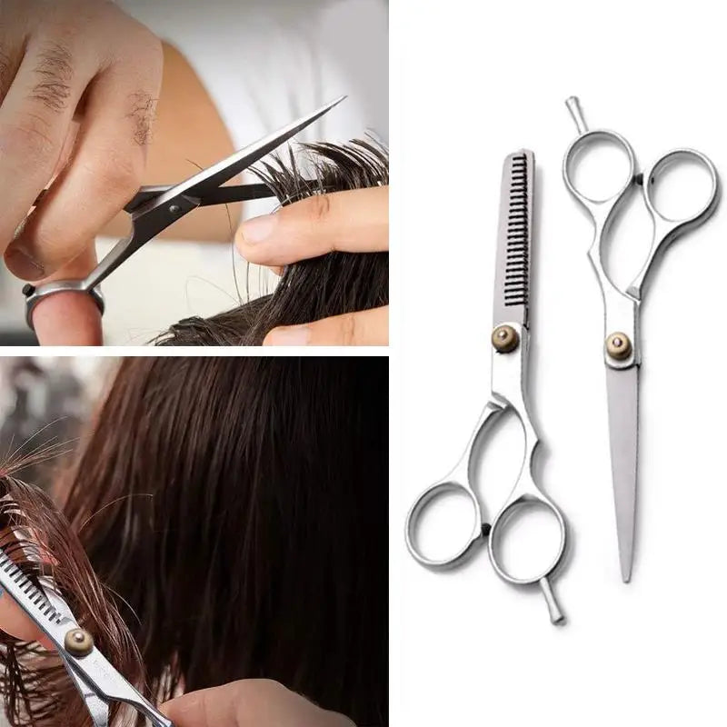 Small Barber Scissors — Flat Tooth, 5.5" & 6"