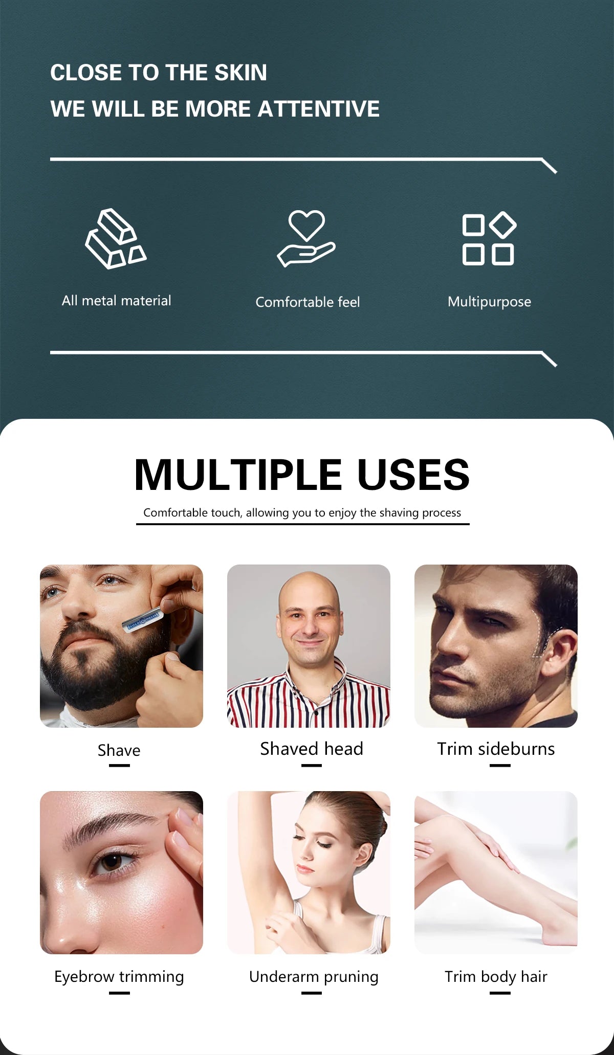 Classic Folding Straight Razor — Barbershop Edition