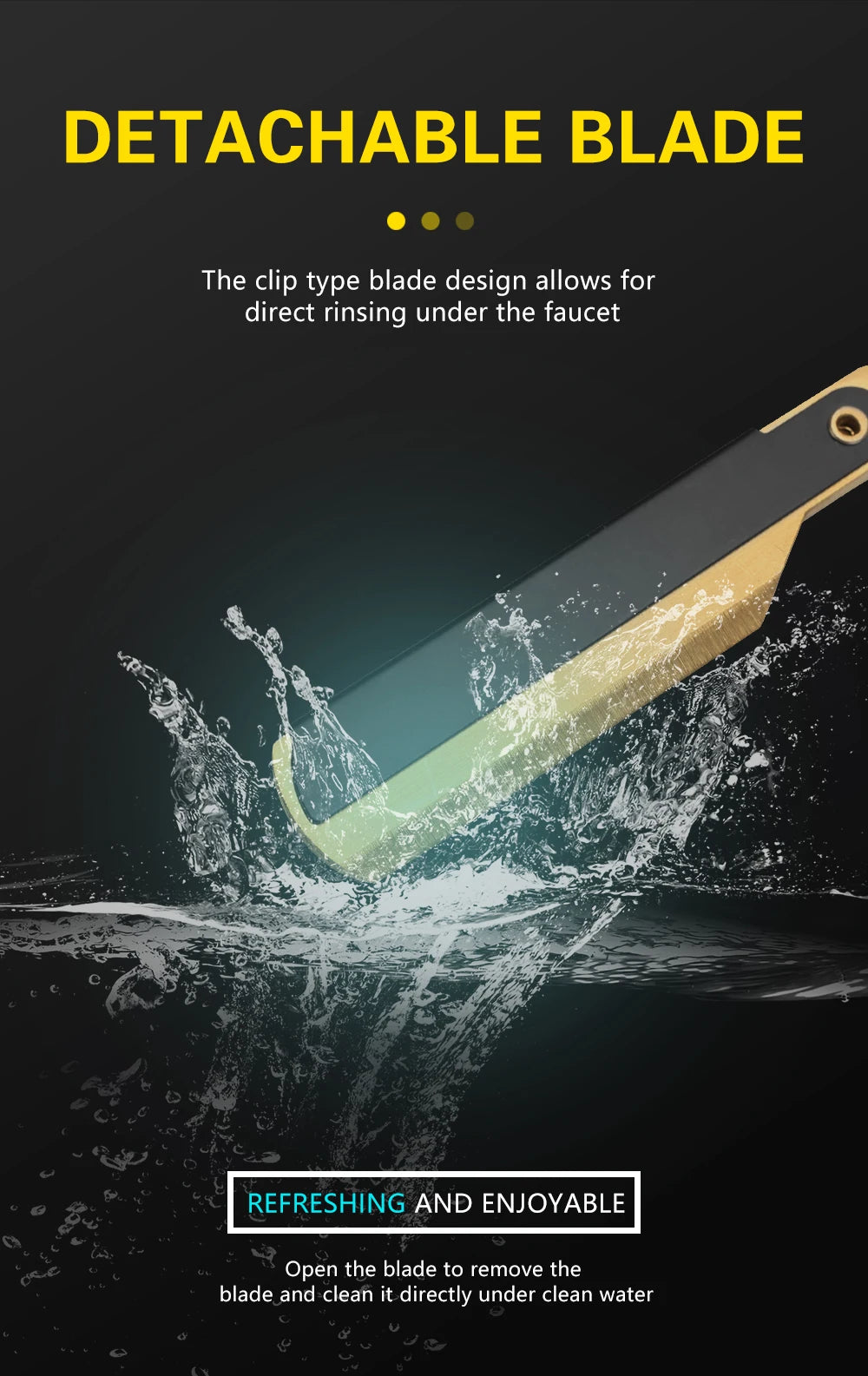 Classic Folding Straight Razor — Stainless Steel, 5 Colors