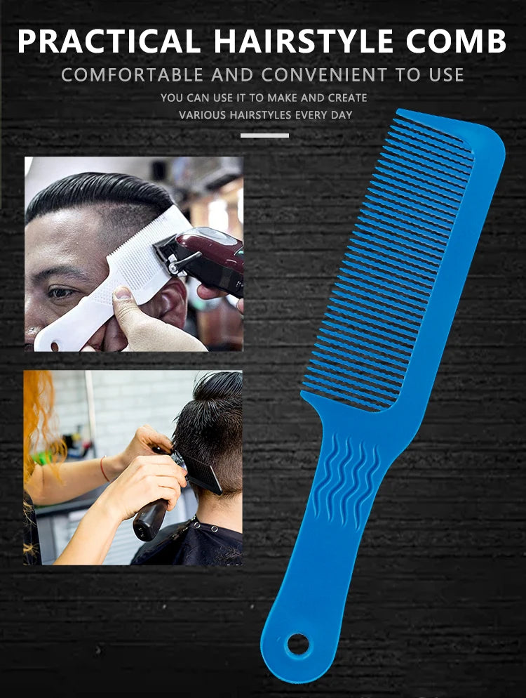 Professional Hairdressing Clipper Comb — Dual Tooth, 6 Colors