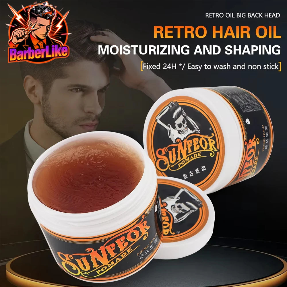 Men's Hair Clay Styling Wax — Barber Salon Grade