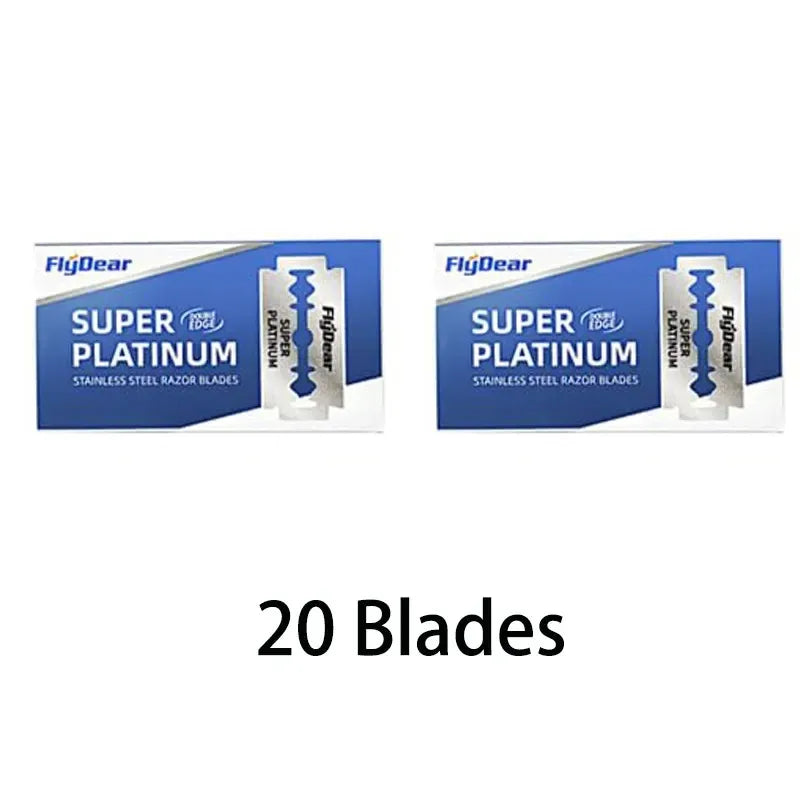 Double-Sided Stainless Steel Razor Blades — 10 to 100 Pack