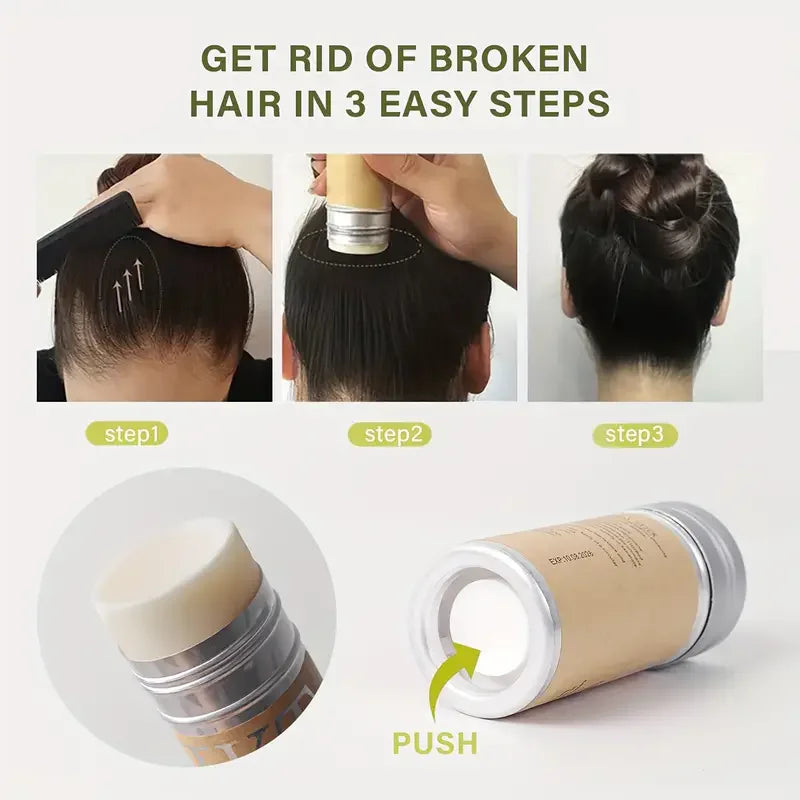 Hair Wax Stick for Kids & Women — With Slick Back Brushes
