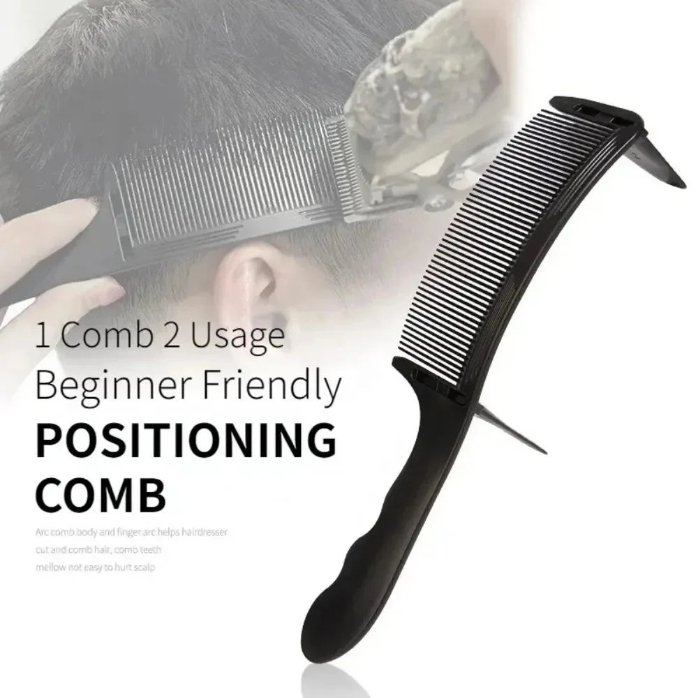 Curved Hair Clipping Comb — Fade & Taper Blending, 6 Styles