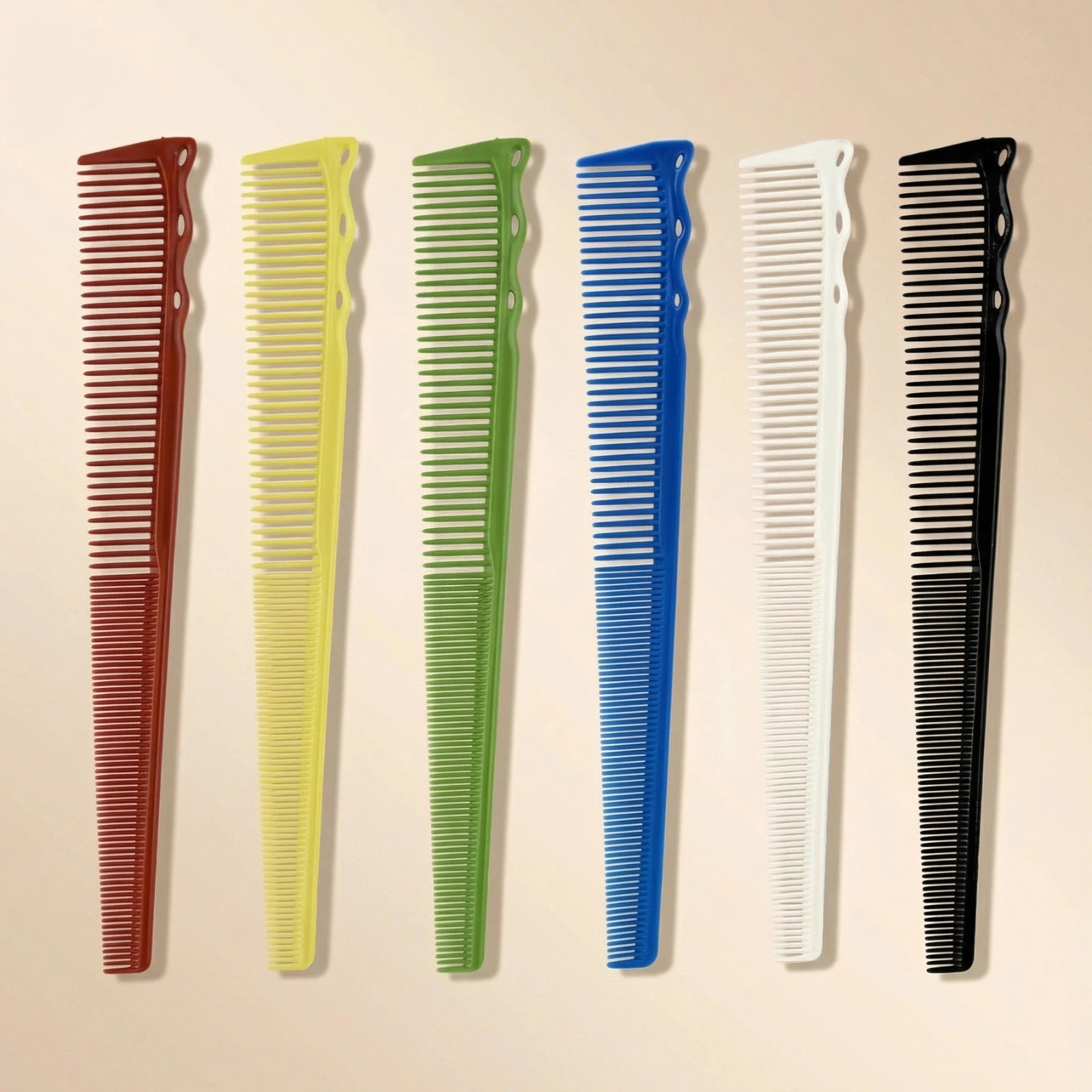 Pro Tapered Side-Corner Fade Combs — 1, 5 or 6-Piece Set