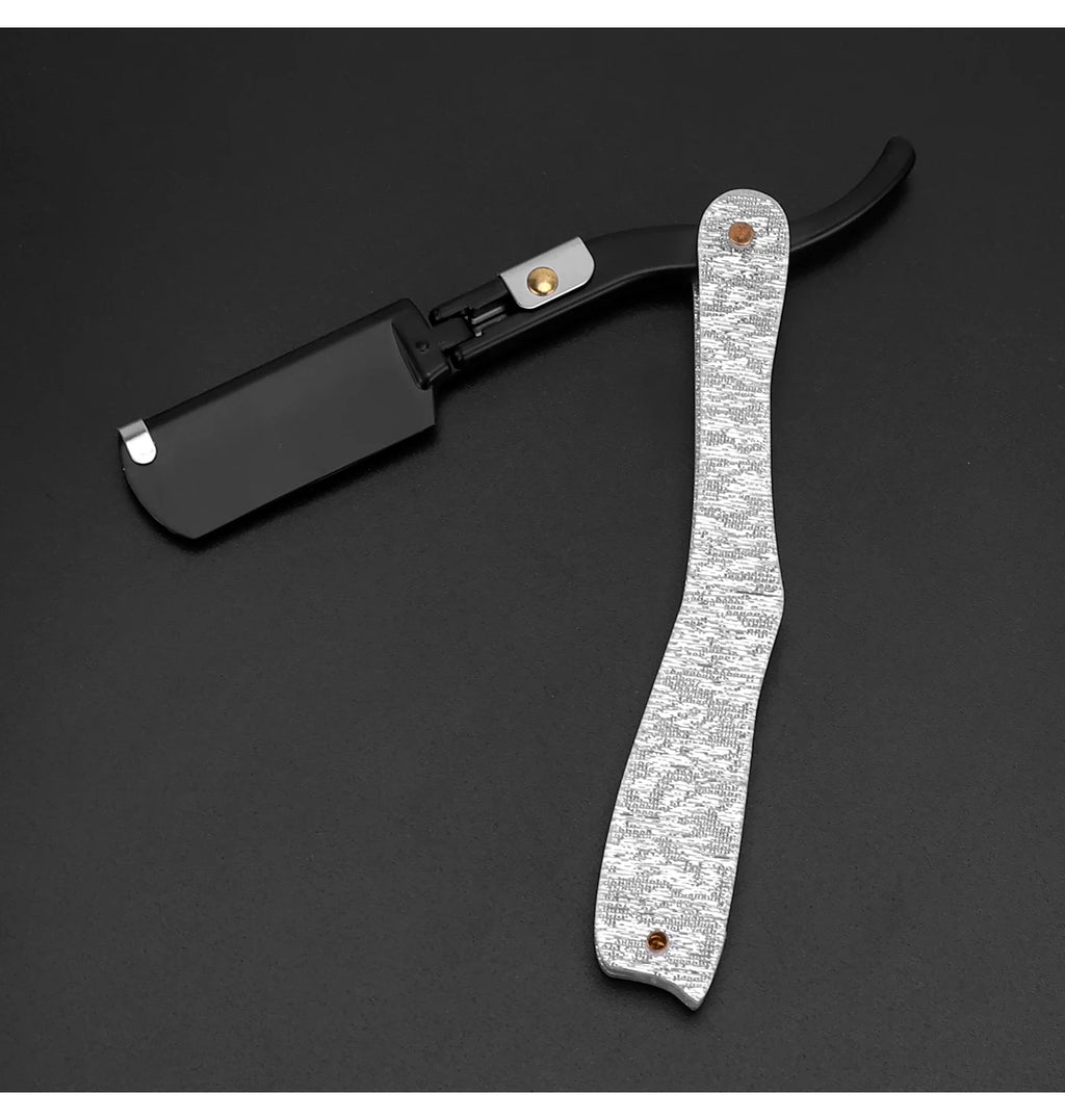 Foldable Straight Razor — Barber Shaving & Contouring