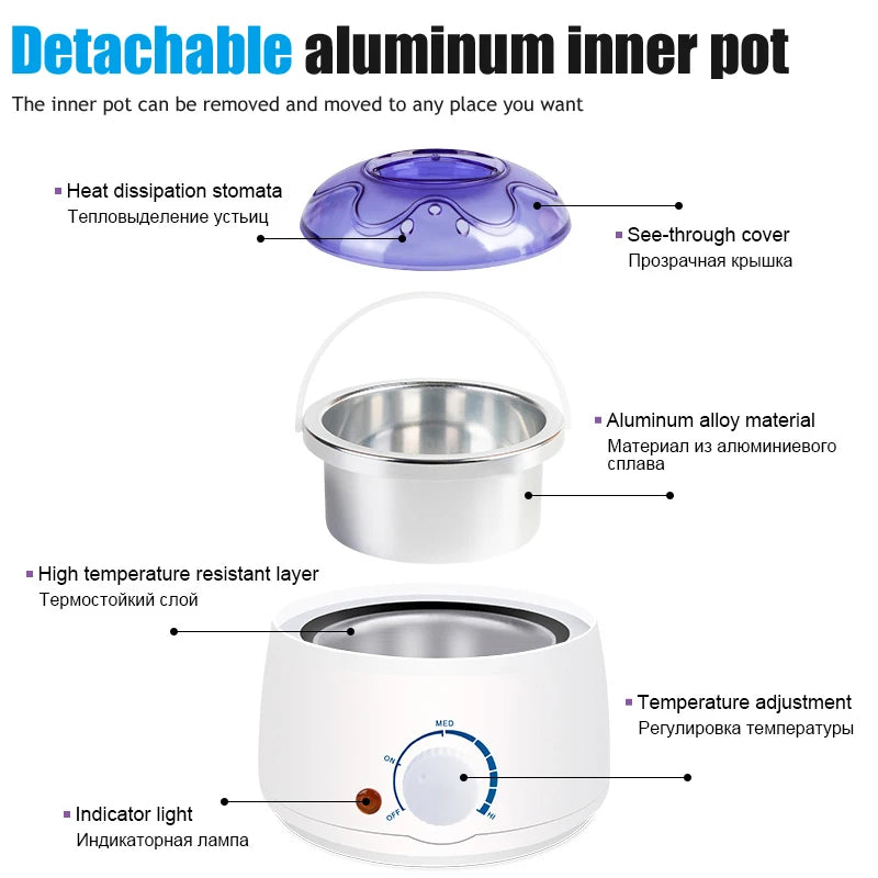 DOLL WAX 500ml Wax Melting Machine — Quick Heat, EU & US