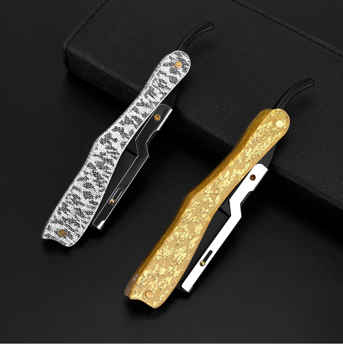 Foldable Straight Razor — Barber Shaving & Contouring