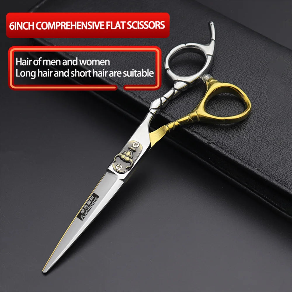Axemoore 6-Inch Premium Barber Scissors — Cutting & Thinning Sets