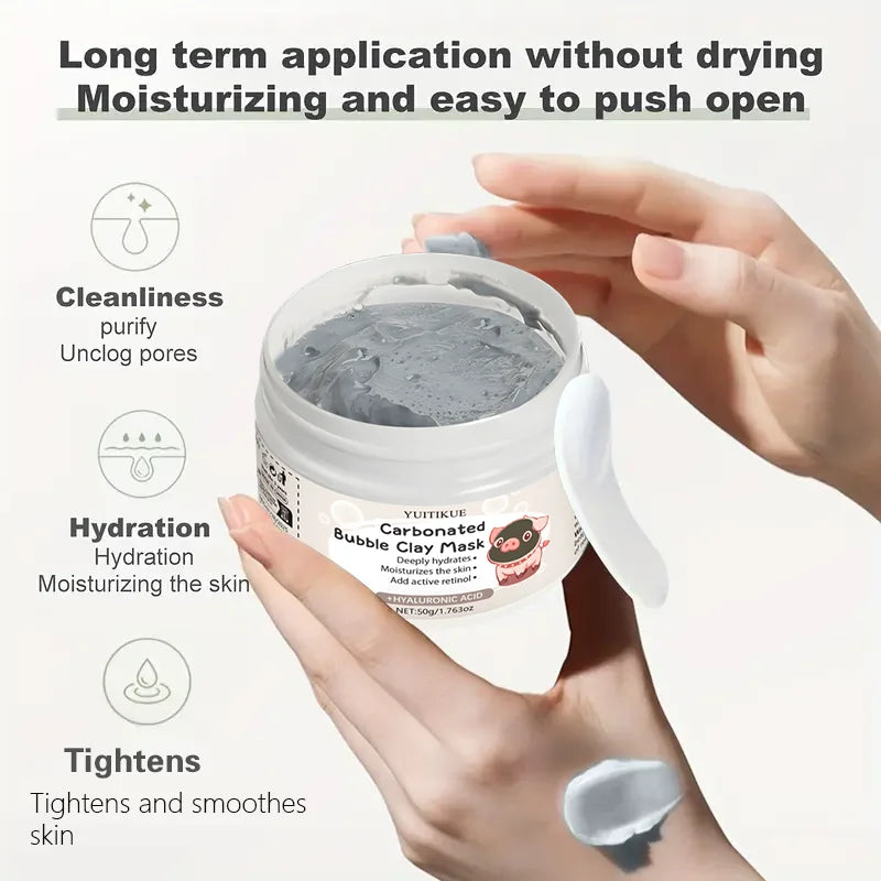 Carbonated Bubble Clay Mask — Self-Activating Deep Pore Cleanse