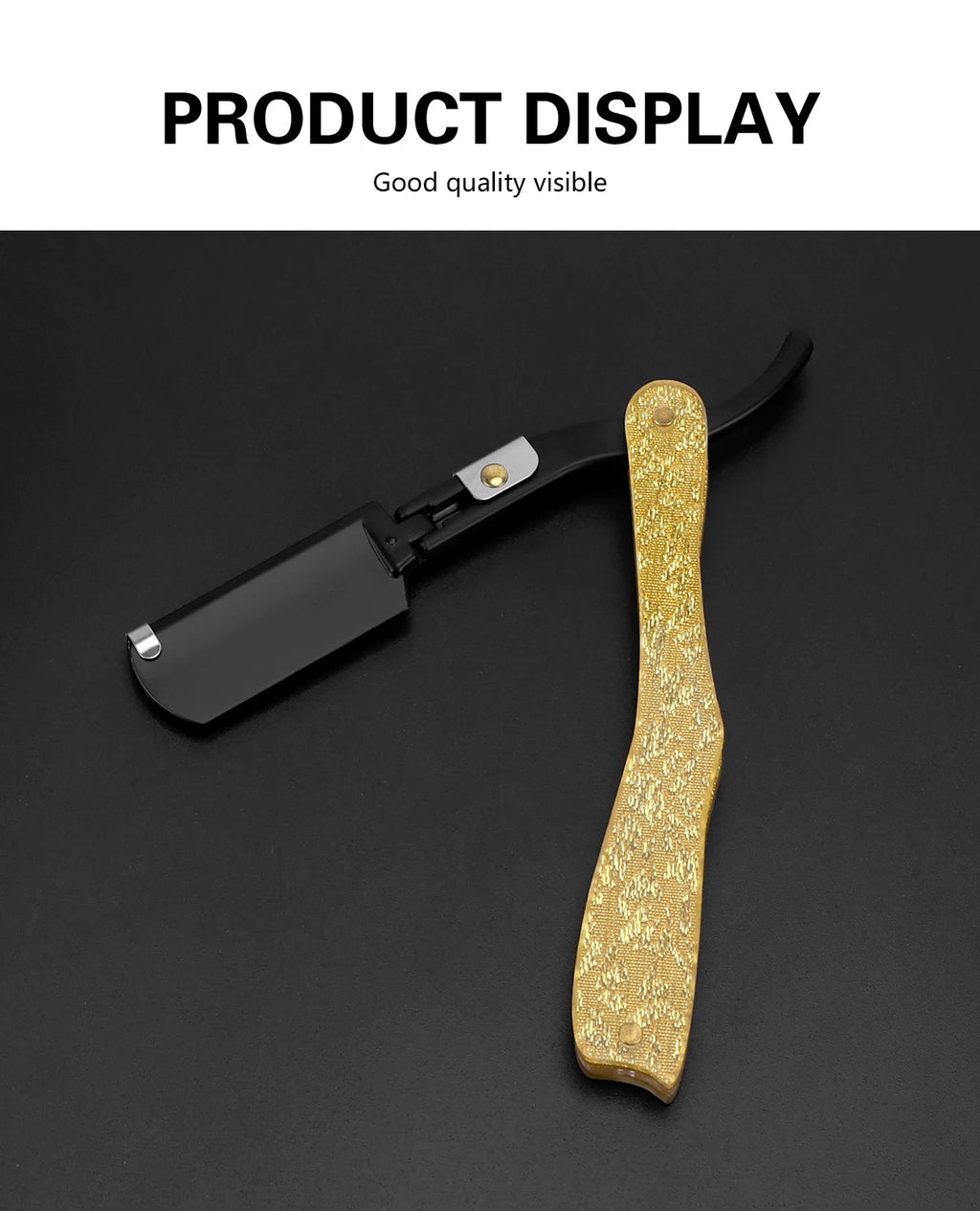 Foldable Straight Razor — Barber Shaving & Contouring