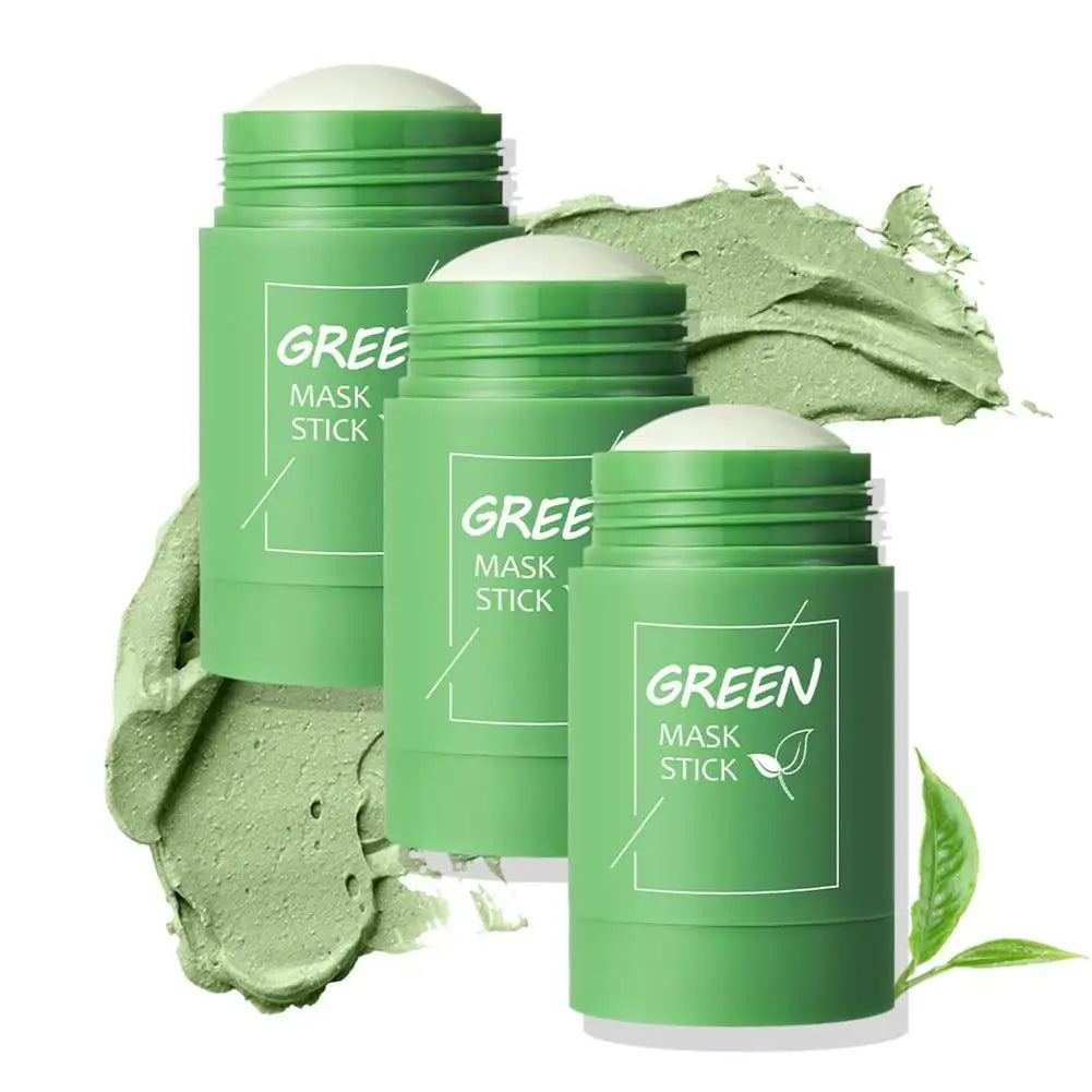 Green Tea Clay Mask Stick — Antioxidant Pore Purifying, Mess-Free