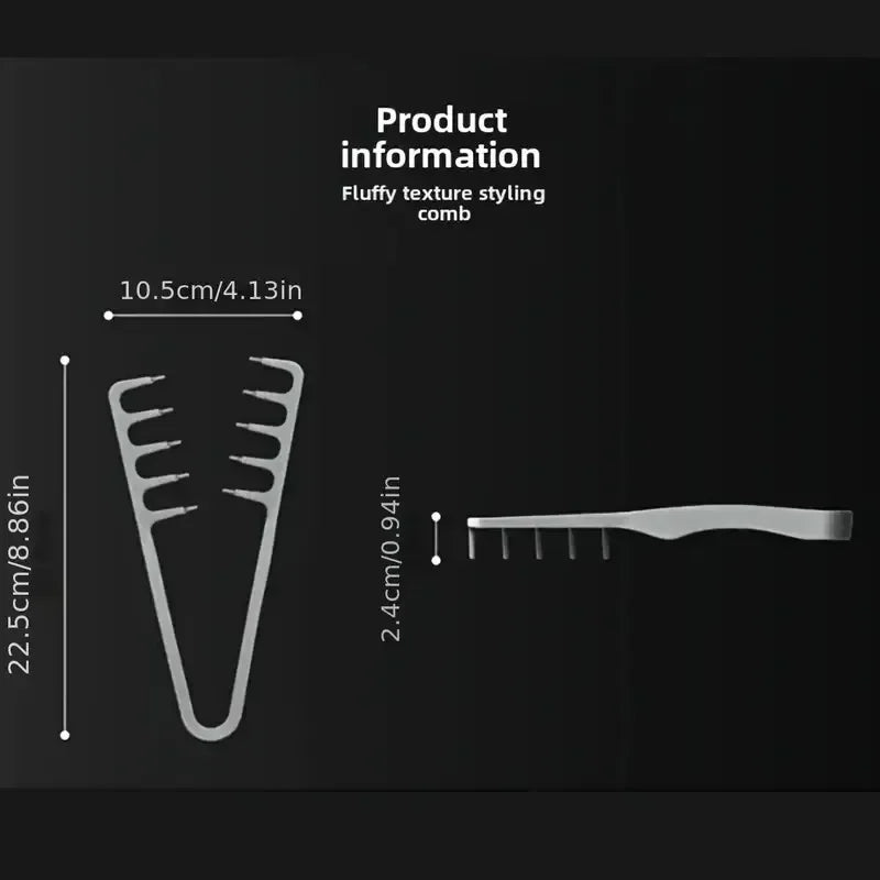 Korea-Style Wide-Tooth Volumizing Comb — 4 Colors